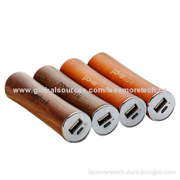 wooden Power Banks, 2,200-2,600mAh, Gift, 18650